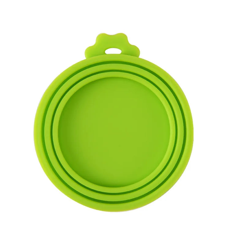 2pcs/set Reusable Pet Food Can Cover Lids with Portable Spoon