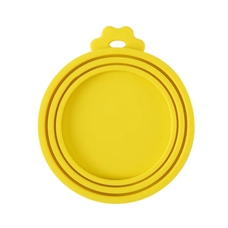 2pcs/set Reusable Pet Food Can Cover Lids with Portable Spoon