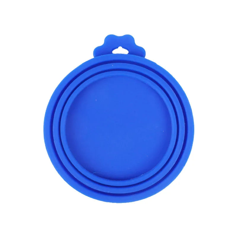 2pcs/set Reusable Pet Food Can Cover Lids with Portable Spoon