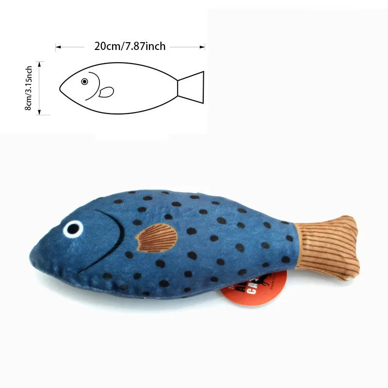 Interactive Plush Simulation Fish Cat Toy