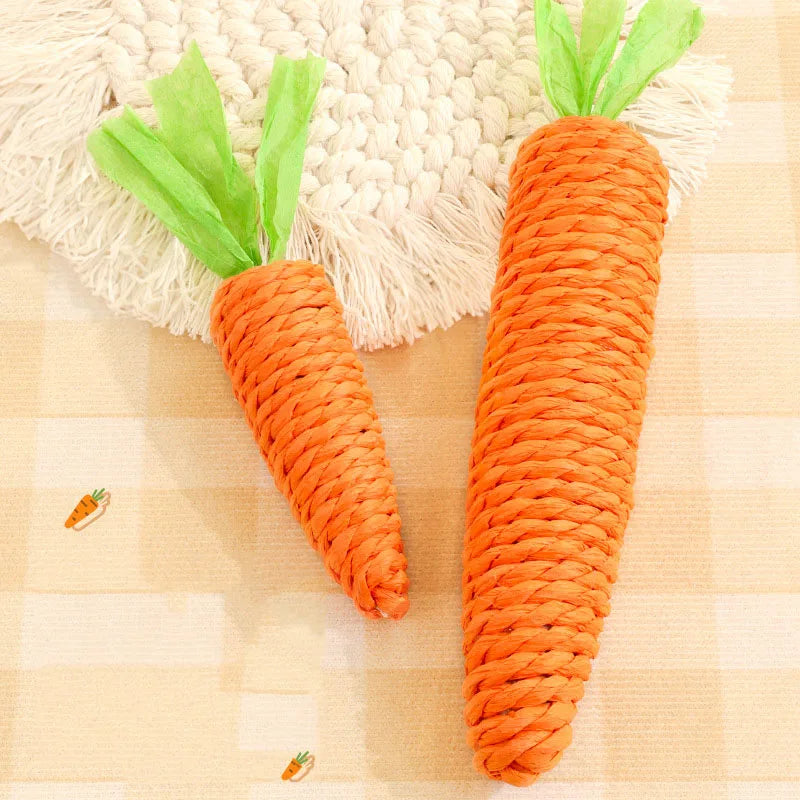 Carrot Teething learning Aid Cat toys with sounds