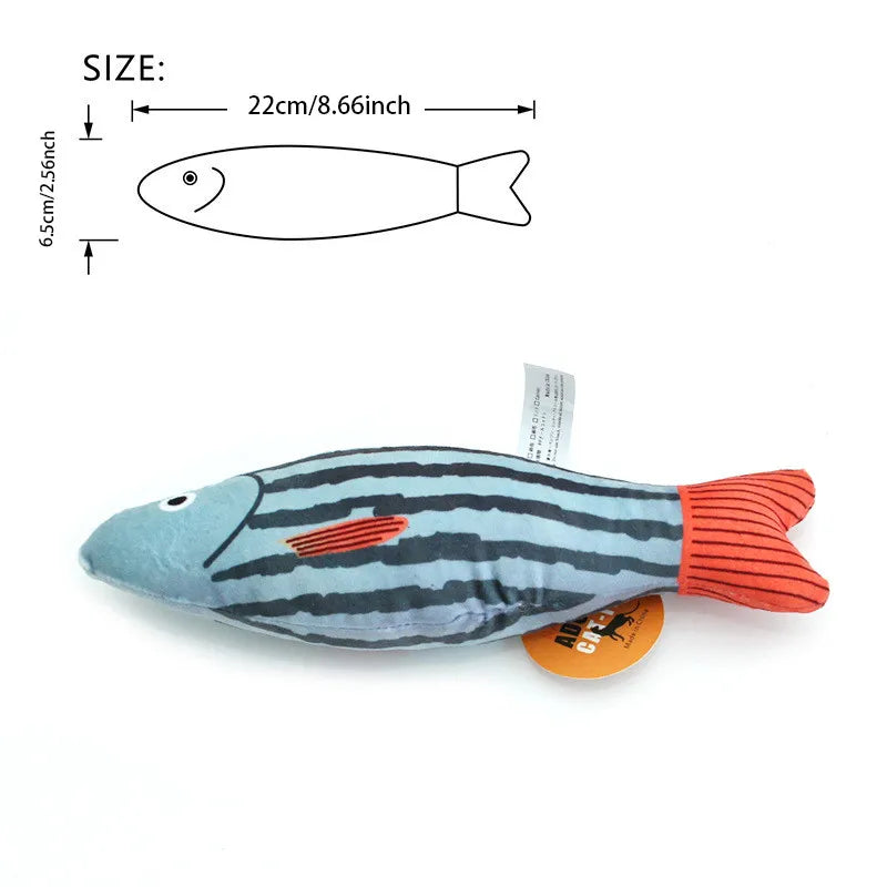 Interactive Plush Simulation Fish Cat Toy