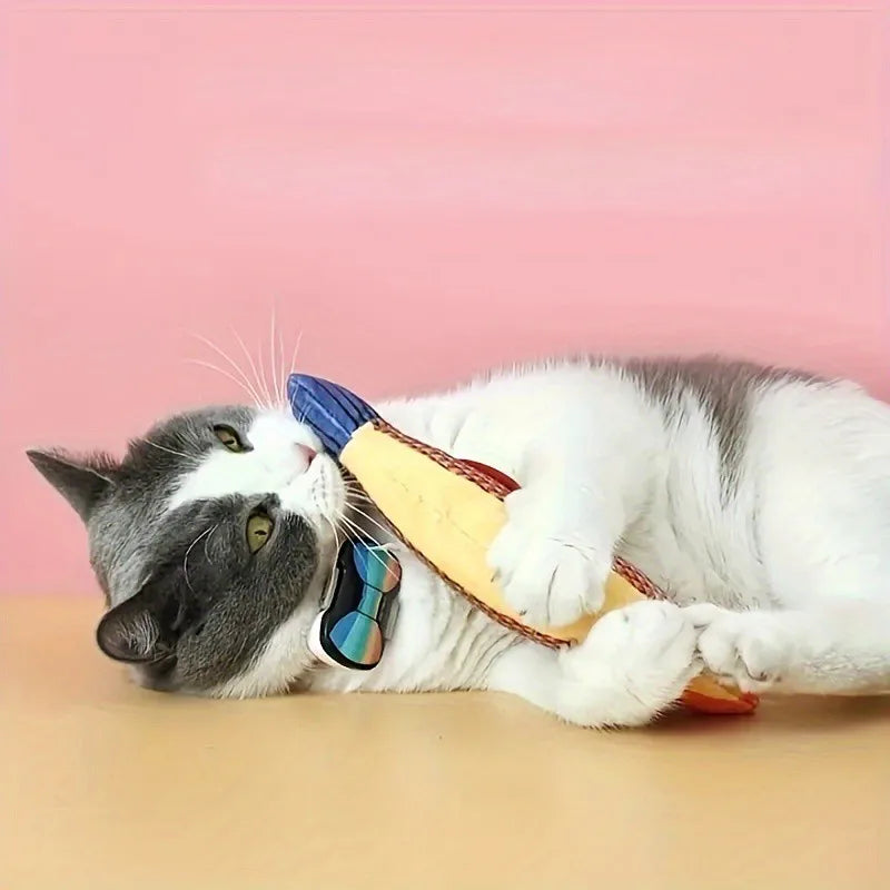 Interactive Plush Simulation Fish Cat Toy