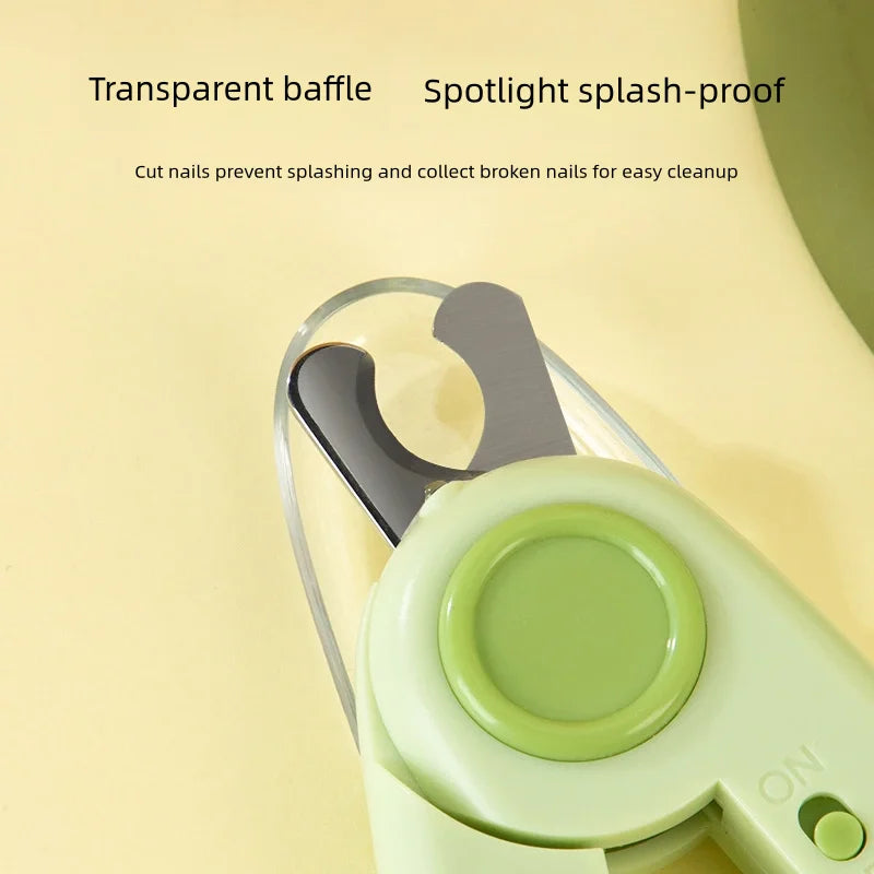 Cat nail clippers with built-in LED light - prevent accidental injuries