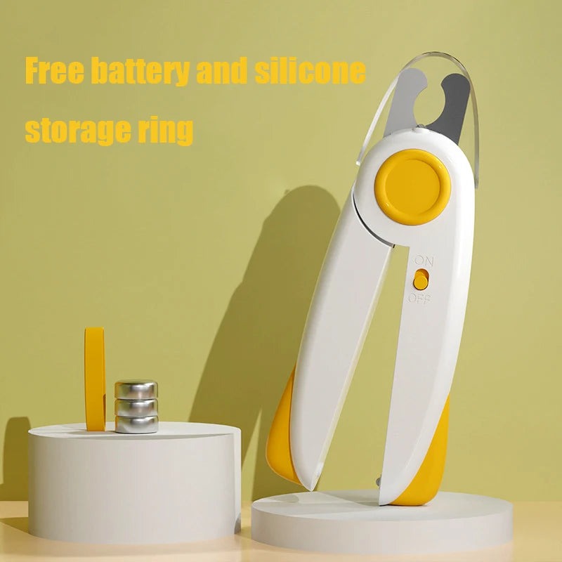 Cat nail clippers with built-in LED light - prevent accidental injuries