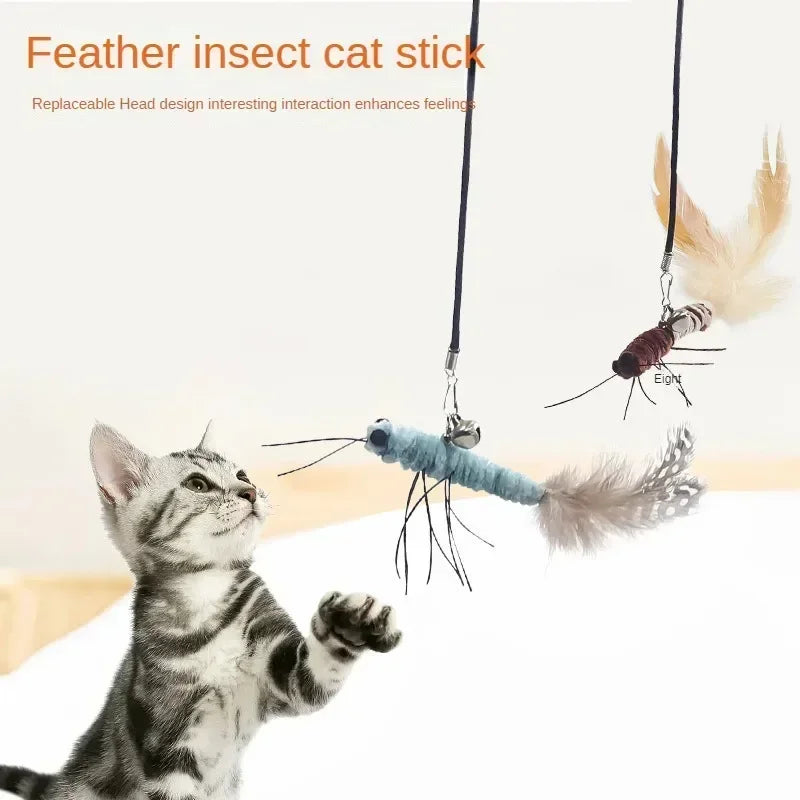 Fun insect Teasing interactive Cat Stick