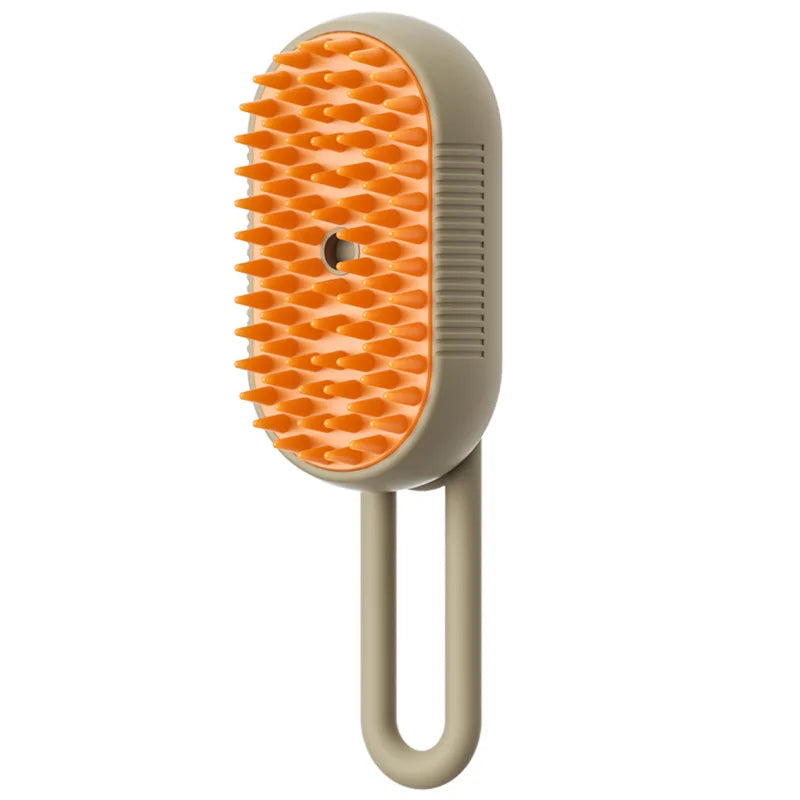 Cat spray massage comb fur removal - one button spray - prevents flying fur strands