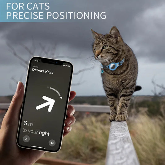 Airtag Case Tracker Cat Collar - made for Apple Airtag (not Inc.) with Reflective Strip