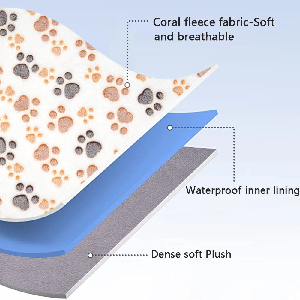 Comfortable Thick Waterproof Cat Blankets