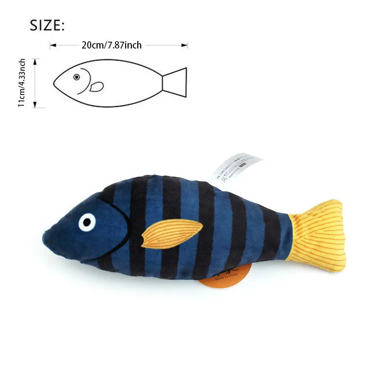 Interactive Plush Simulation Fish Cat Toy