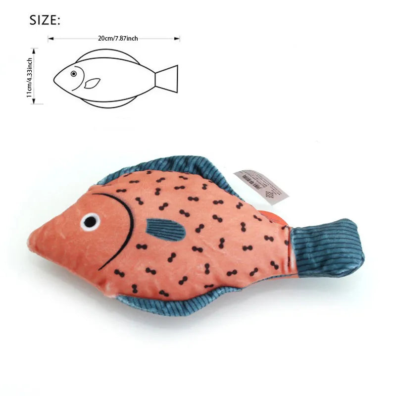 Interactive Plush Simulation Fish Cat Toy