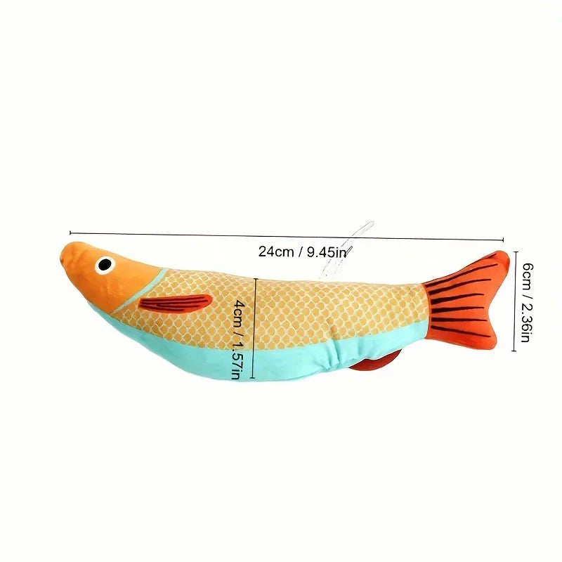 Interactive Plush Simulation Fish Cat Toy