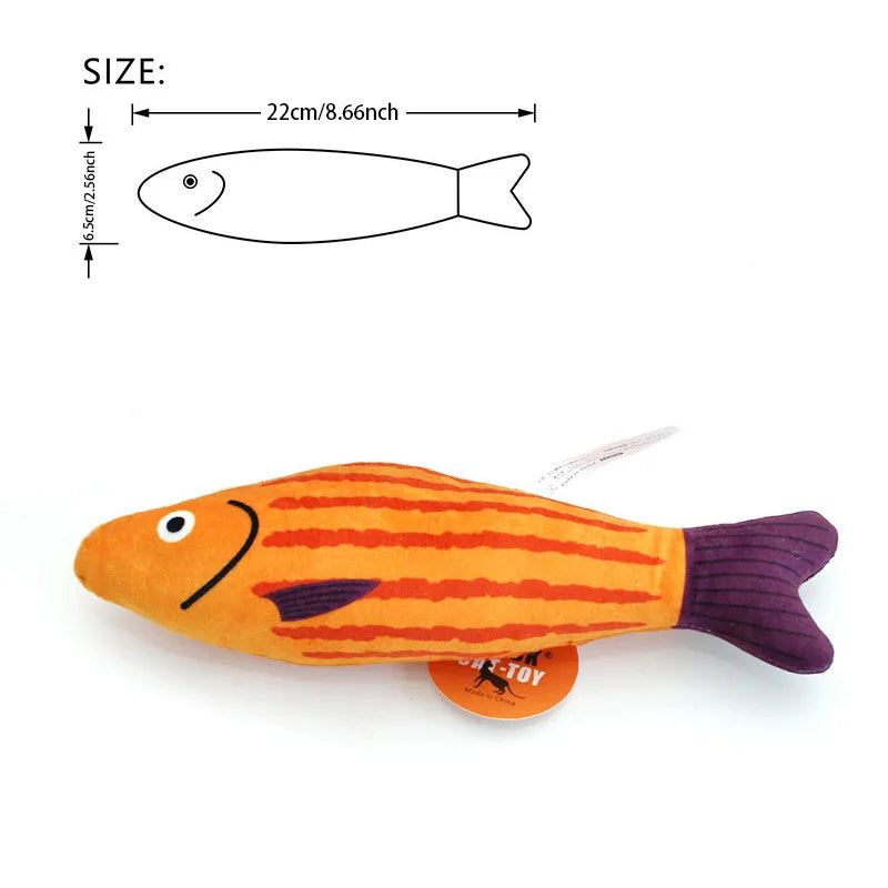 Interactive Plush Simulation Fish Cat Toy
